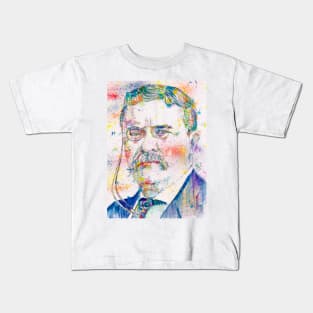 THEODORE ROOSEVELT - watercolor portrait .2 Kids T-Shirt